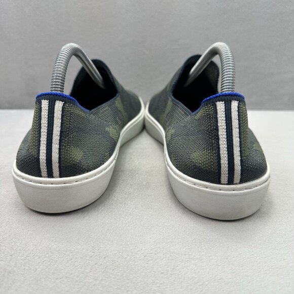 Rothy's The Original Slip On Sneaker Womens Size 11 Shoes Green Camo Loafers - Picture 4 of 8